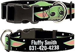 Buckle-Down Star Wars The Child Chibi Face Polyester Personalized Dog Collar, Medium
