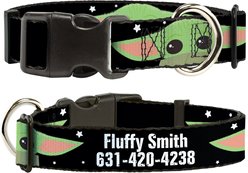 Buckle-Down Star Wars The Child Chibi Face Polyester Personalized Dog Collar, Small