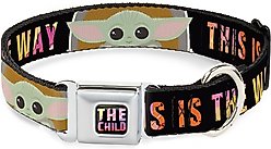Buckle-Down Star Wars the Child Chibi Pod Pose Polyester Dog Collar, Large Wide: 20 to 31-in neck, 1.5-in wide