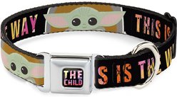 Buckle-Down Star Wars the Child Chibi Pod Pose Polyester Dog Collar, Medium Wide: 16 to 23-in neck, 1.5-in wide