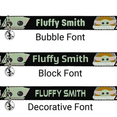 Show full view: Buckle-Down Star Wars The Child Personalized Breakaway Cat Collar with Bell slide 2 of 2