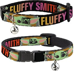 Buckle-Down Star Wars The Child This is the Way Chibi Pod Pose Personalized Breakaway Cat Collar with Bell