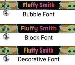Buckle-Down Star Wars The Child This is the Way Chibi Pod Pose Personalized Breakaway Cat Collar with Bell slide 2 of 2