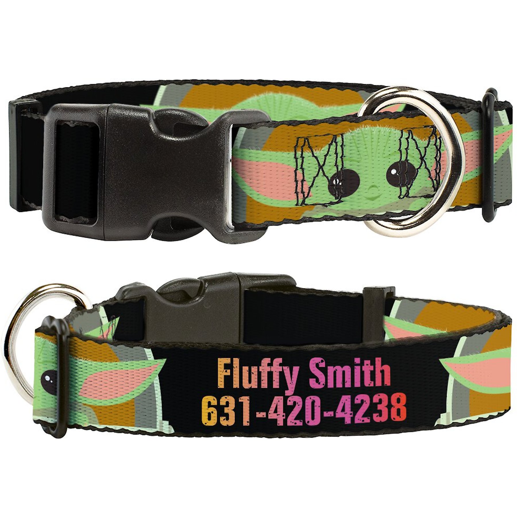 Buckle-Down Star Wars The Child This is the Way Polyester Personalized Dog Collar, Large