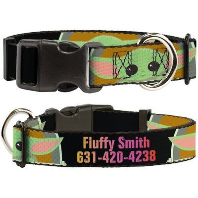 Buckle-Down Buckle-Down Star Wars The Child This is the Way Polyester Personalized Dog Collar, Medium