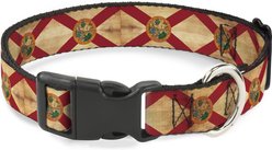 Buckle-Down State Plastic Clip Polyester Dog Collar, Medium: 11 to 17-in neck, 1-in wide, Florida