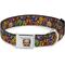 Show in main carousel: Buckle-Down Sugar Skull Starburst Polyester Dog Collar, Medium: 11 to 16.5-in neck, 1-in wide slide 1 of 10
