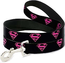 Buckle-Down Superman Shield Polyester Standard Dog Leash, Medium: 6-ft long, 1-in wide
