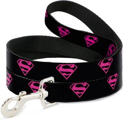 Buckle-Down Superman Shield Polyester Standard Dog Leash, Small: 4-ft long, 1-in wide