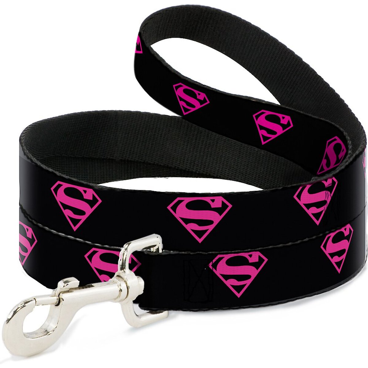 Buckle-Down Superman Shield Polyester Standard Dog Leash, Small: 4-ft long, 1-in wide