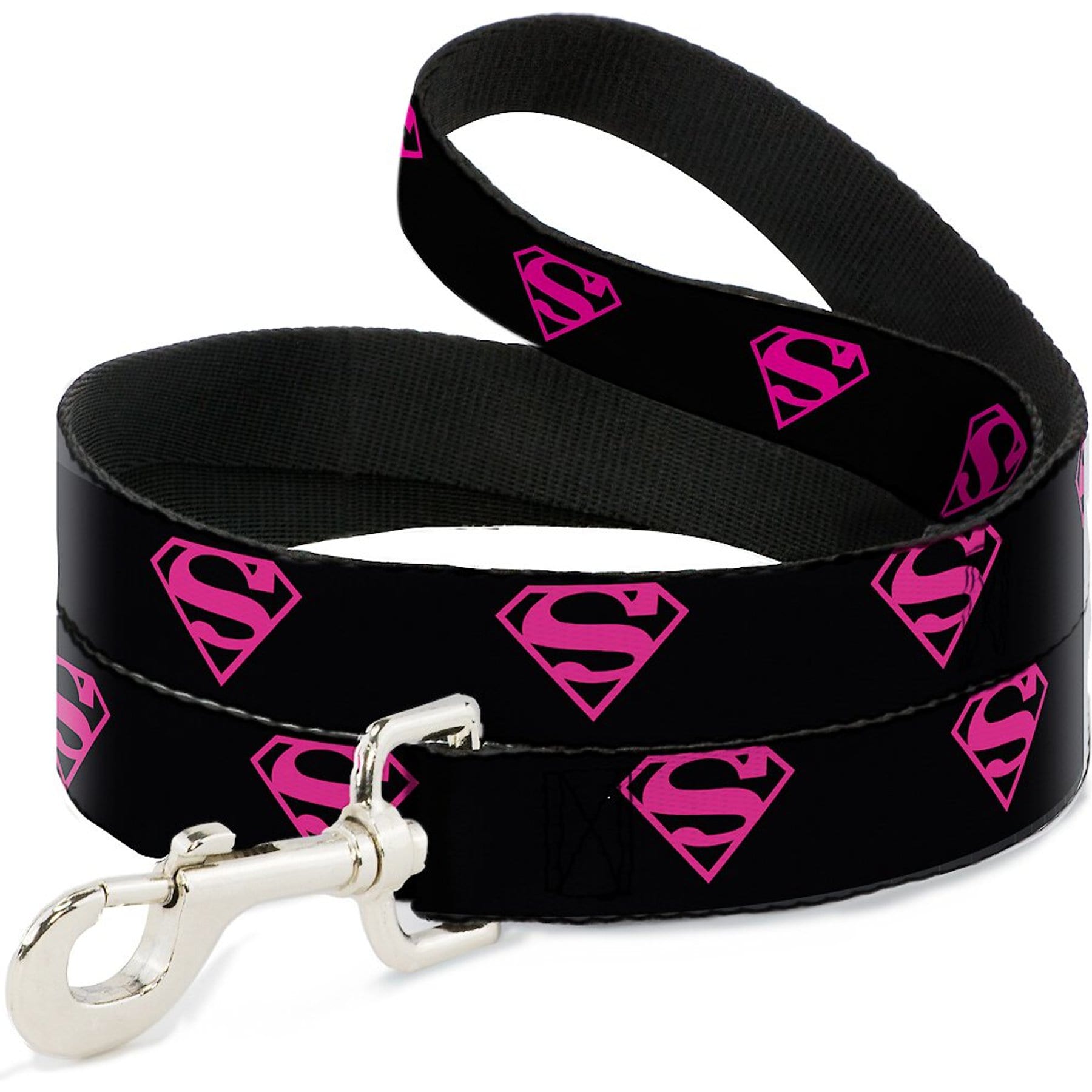 Buckle-Down Buckle-Down Superman Shield Polyester Standard Dog Leash, Small: 4-ft long, 1-in wide