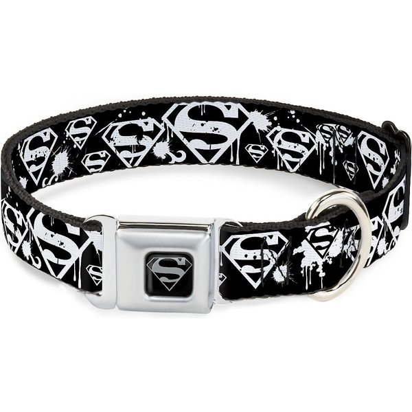 Buckle-Down Superman Shield Polyester Dog Collar