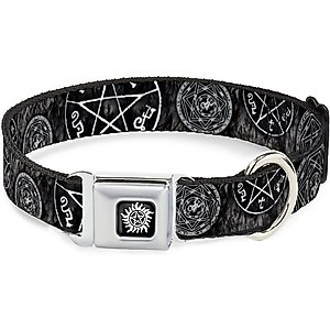 Buckle-Down Supernatural Devil's Trap Dog Collar, Medium