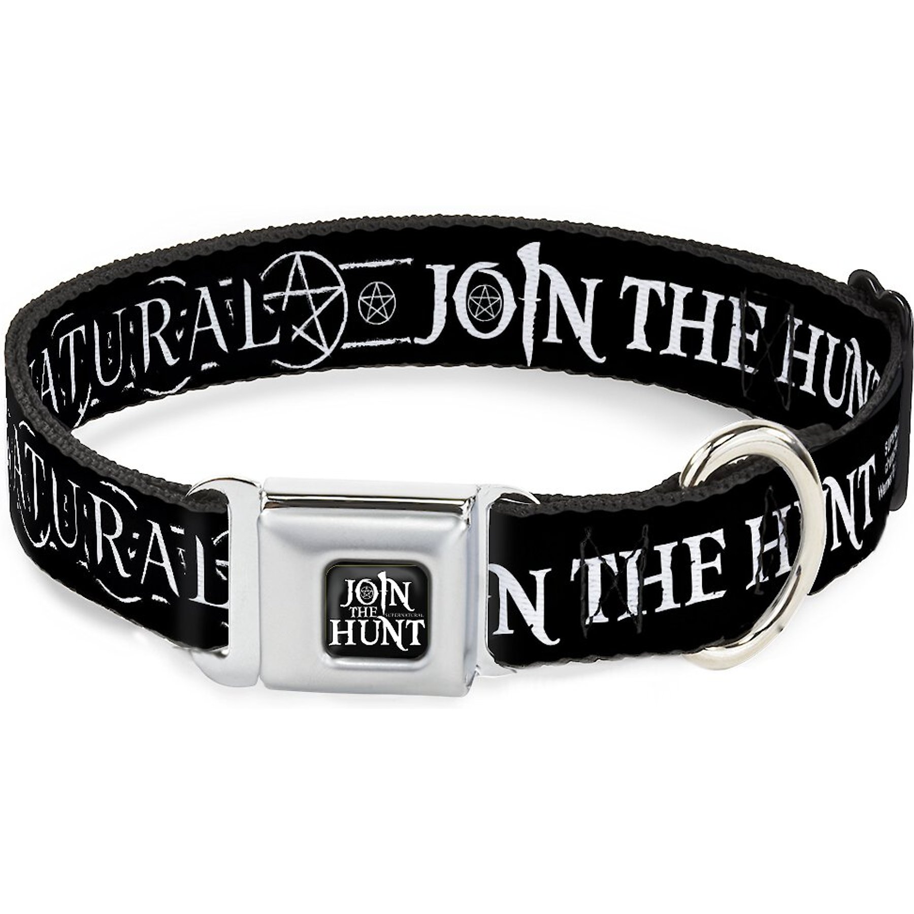Buckle-Down Supernatural Join the Hunt Polyester Dog Collar, Large Wide: 18 to 32-in neck, 1.5-in wide
