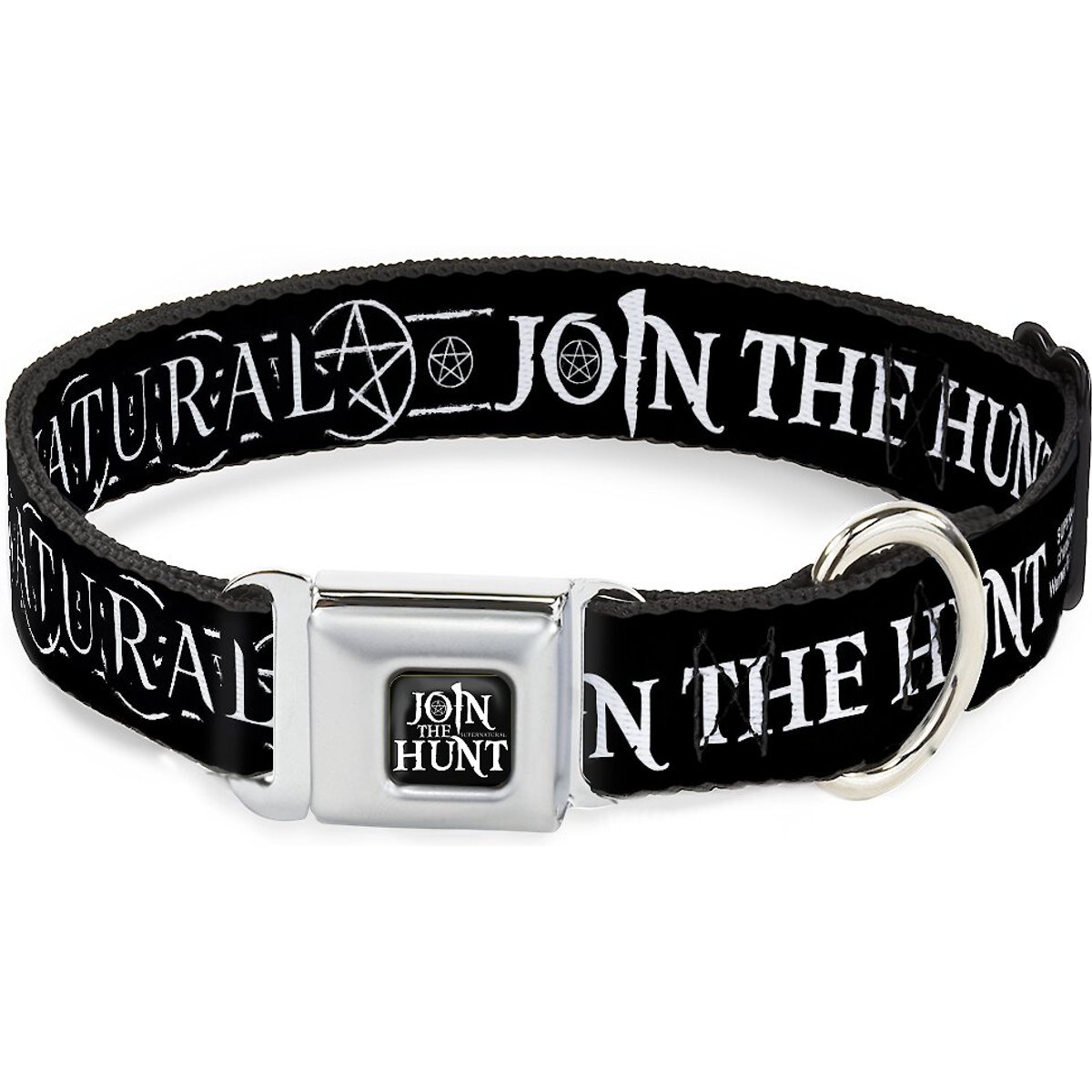 Buckle-Down Supernatural Join the Hunt Polyester Dog Collar, Small: 9 to 15-in neck, 1-in wide