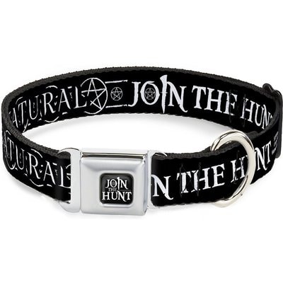 Buckle-Down Buckle-Down Supernatural Join the Hunt Polyester Dog Collar, Small: 9 to 15-in neck, 1-in wide