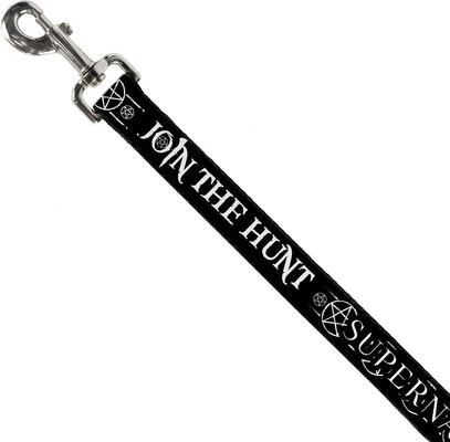 Show full view: Buckle-Down Supernatural Join the Hunt Polyester Standard Dog Leash, Medium: 6-ft long, 1-in wide slide 2 of 4
