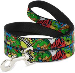 Buckle-Down Teenage Mutant Ninja Turtles Polyester Standard Dog Leash, Medium: 6-ft long, 1-in wide