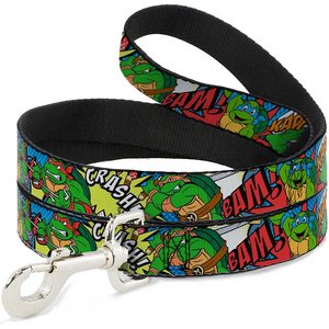 Buckle-Down Teenage Mutant Ninja Turtles Polyester Standard Dog Leash, Medium: 6-ft long, 1-in wide