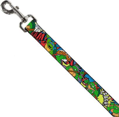 Show full view: Buckle-Down Teenage Mutant Ninja Turtles Polyester Standard Dog Leash, Small: 4-ft long, 1-in wide slide 2 of 4