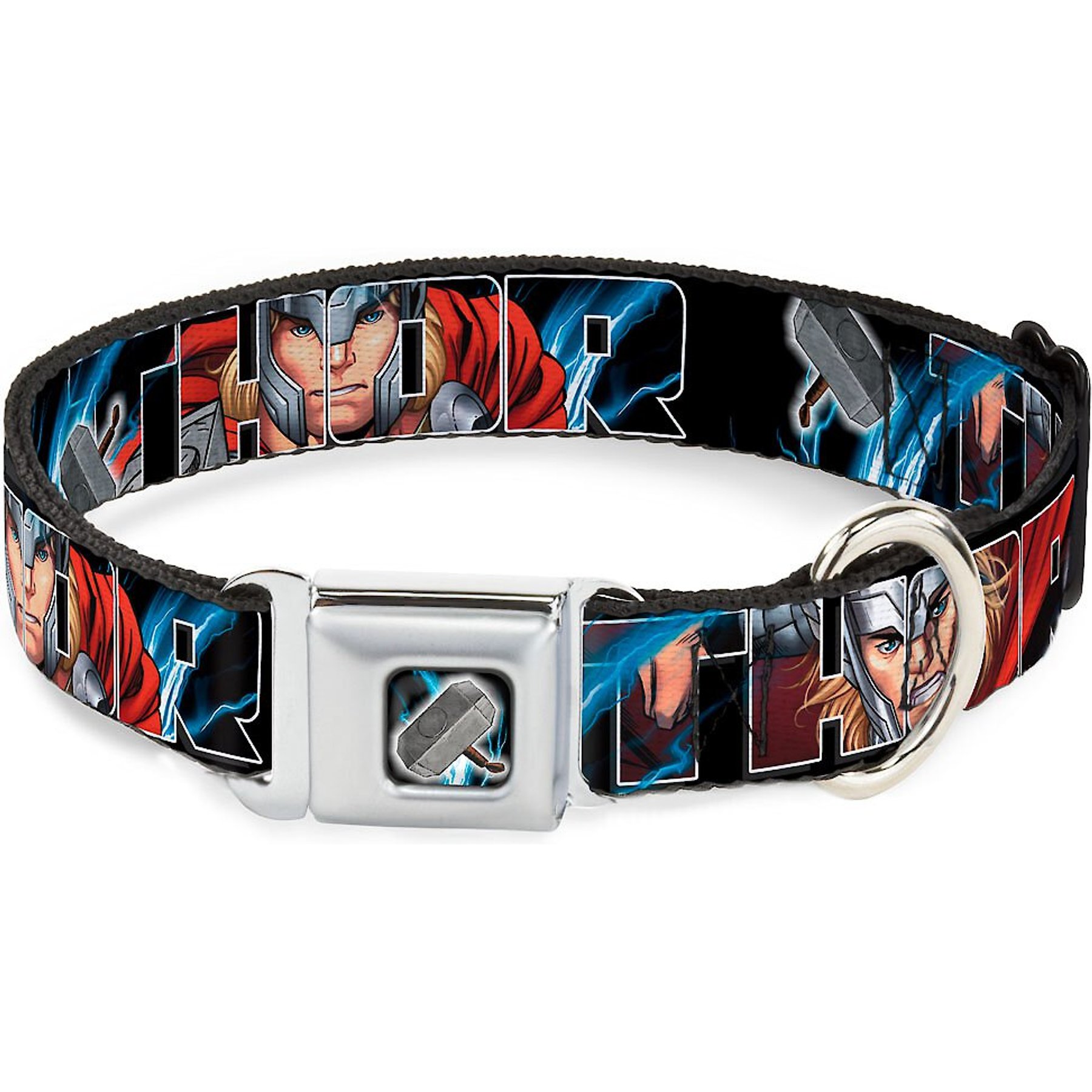 Buckle-Down Thor's Hammer Full Dog Collar, Large