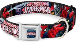 Buckle-Down Ultimate Spider-Man Dog Collar, Wide-Medium
