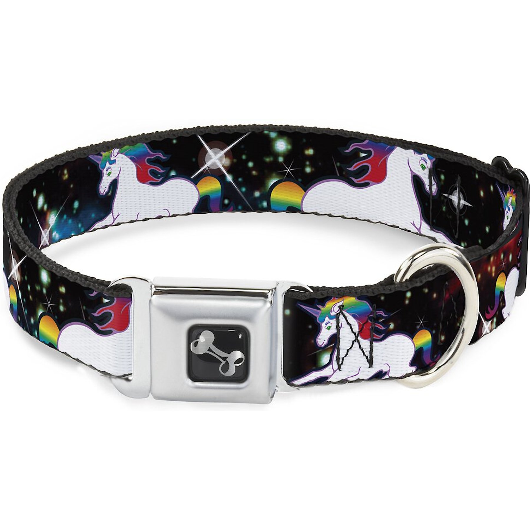 Buckle-Down Unicorn Univers Dog Collar, Large