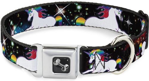 Show full view: Buckle-Down Unicorn Univers Dog Collar, Small slide 1 of 9