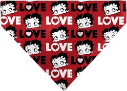 Buckle-Down Valentine's Day Betty Boop Love Text & Face Dog Bandana slide 1 of 7