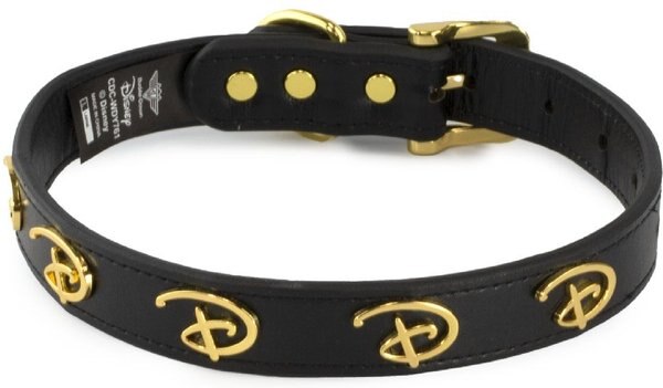 Buckle-Down Vegan Leather Disney Black Dog Collar