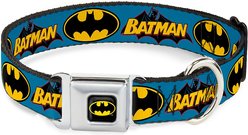 Buckle-Down Vintage Batman Logo & Bat Signal Dog Collar, Medium