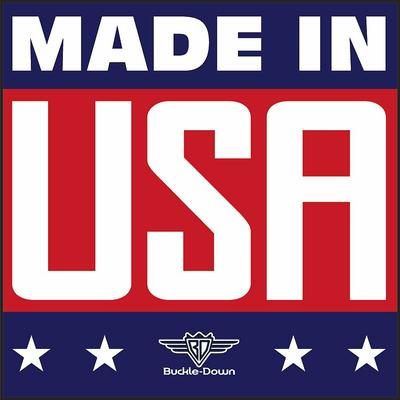 Show full view: Buckle-Down Vintage US Flag Polyester Seatbelt Buckle Dog Collar, Large: 15 to 26-in neck, 1-in wide slide 7 of 9