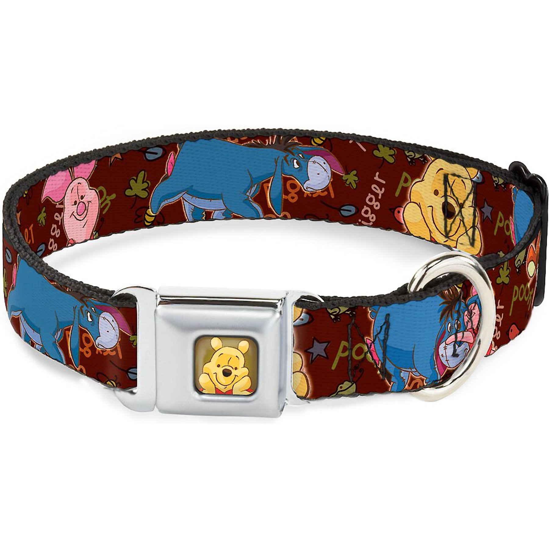 Buckle-Down Winnie the Pooh Dog Collar, Medium