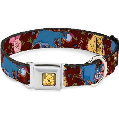 Buckle-Down Buckle-Down Winnie the Pooh Dog Collar, Wide-Large