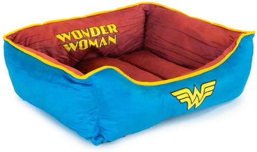 Show full view: Buckle-Down Wonder Woman Bolster Dog Bed slide 2 of 4