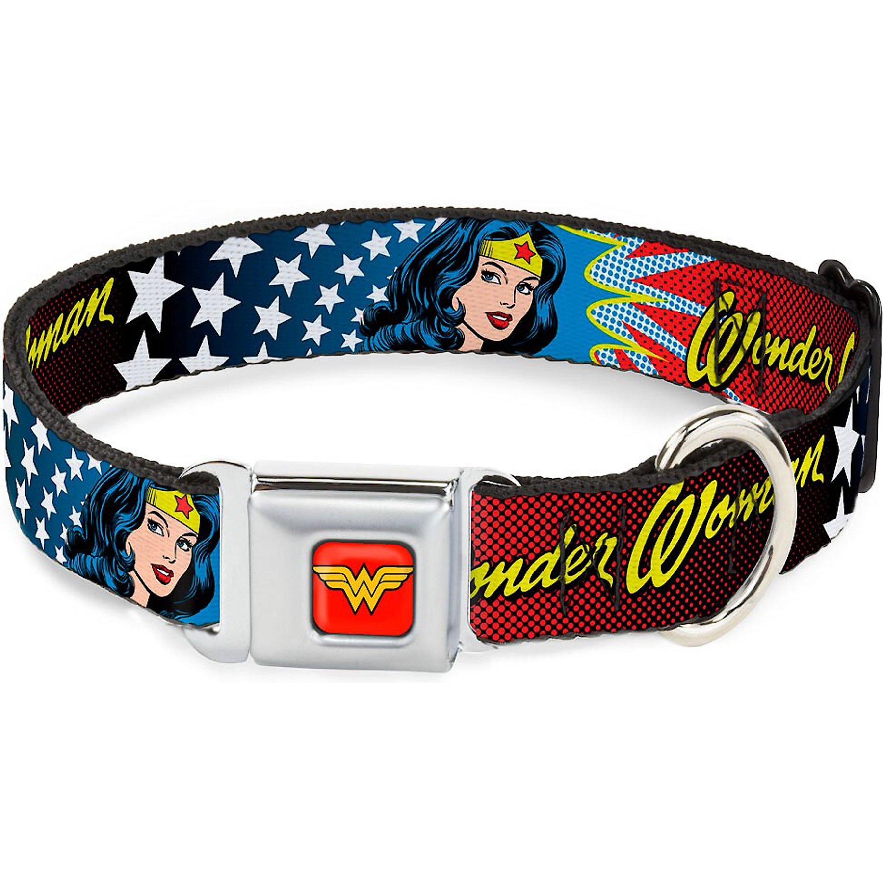 Buckle-Down Wonder Woman Dog Collar, Small