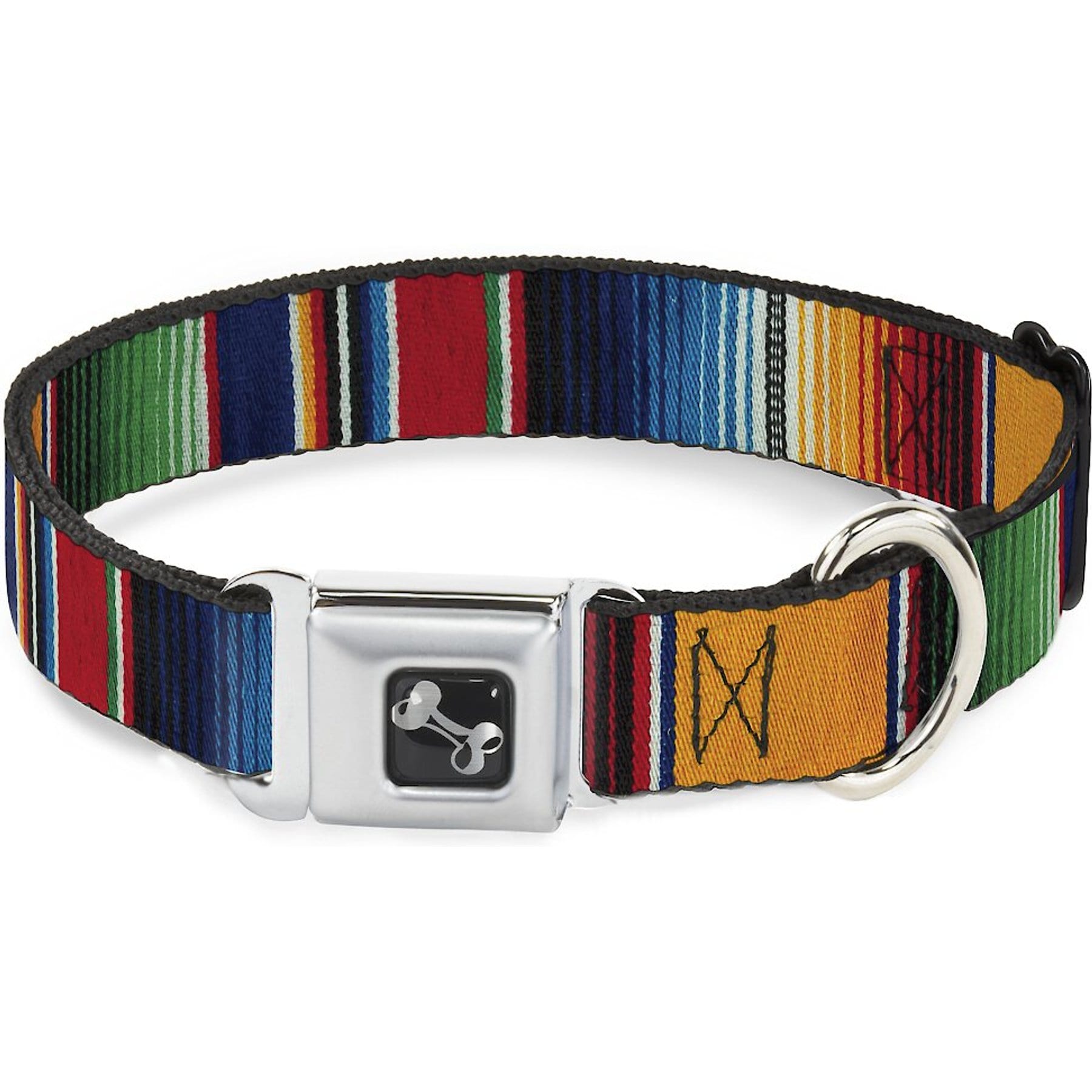 Buckle-Down Zarape Dog Collar, Wide-Small