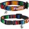 Show in main carousel: Buckle-Down Zarape2 Vertical Multi Color Stripe Personalized Breakaway Cat Collar with Bell slide 1 of 2