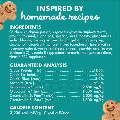 Show full view: Buddy Biscuits Boosters Hip & Joint Chews Chicken Flavor Dog Treats, 5-oz bag slide 3 of 11