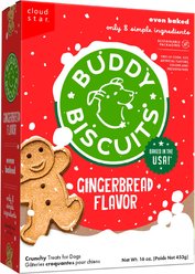 Buddy Biscuits Holiday Gingerbread Crunchy Dog Treats, 16-oz box