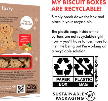 Show full view: Buddy Biscuits Holiday Gingerbread Crunchy Dog Treats, 16-oz box slide 6 of 11