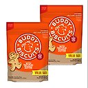 Buddy Biscuits Original Oven Baked with Peanut Butter Dog Treats, 3.5-lb bag, bundle of 2
