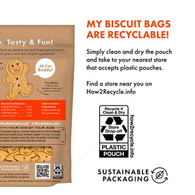 Show full view: Buddy Biscuits Original Oven Baked with Peanut Butter Dog Treats, 3.5-lb bag, bundle of 2 slide 7 of 12