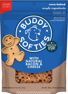 Show full view: Buddy Biscuits Original Soft & Chewy with Peanut Butter + Bacon & Cheese Dog Treats slide 2 of 9