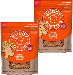 Buddy Biscuits Softies with Peanut Butter Soft & Chewy Dog Treats, 40-oz bag bundle
