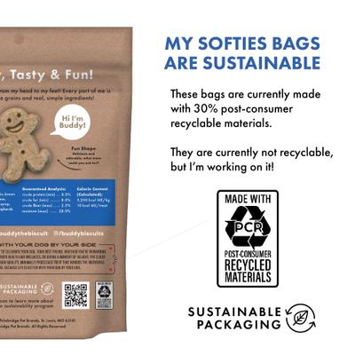 Show full view: Buddy Biscuits Softies with Bacon & Cheese Soft & Chewy Dog Treats, 20-oz bag slide 6 of 11