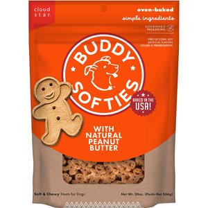 Buddy Biscuits Softies with Peanut Butter Soft & Chewy Dog Treats, 20-oz bag