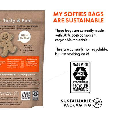 Show full view: Buddy Biscuits Softies with Peanut Butter Soft & Chewy Dog Treats, 6-oz bag slide 6 of 11