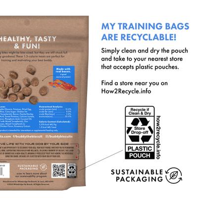 Show full view: Buddy Biscuits Trainers Training Bites Bacon Flavor Dog Treats, 10-oz bag slide 6 of 11