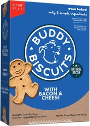 Buddy Biscuits with Bacon & Cheese Oven Baked Dog Treats, 16-oz box